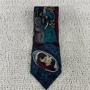 90s Vintage Gone With The Wind Silk Necktie Tie Movie American Film Classics